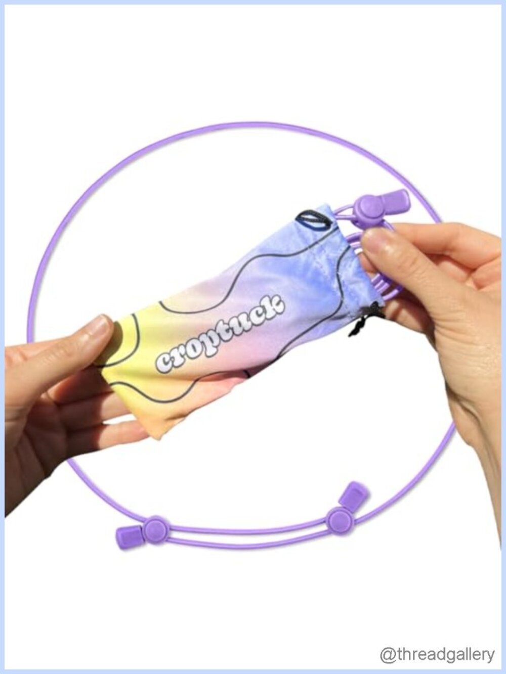 Adjustable Elastic Crop Tuck Band for Shirts & Sweaters